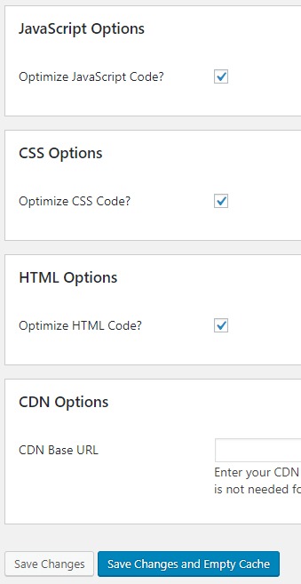 Cấu hình Auto optimize