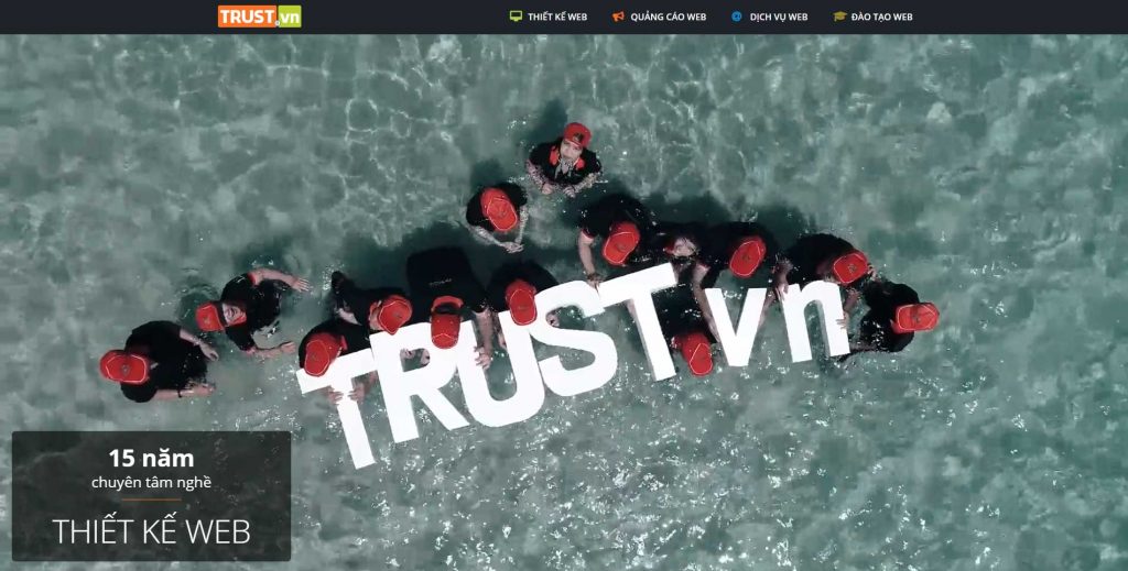 công ty thiết kế website trust